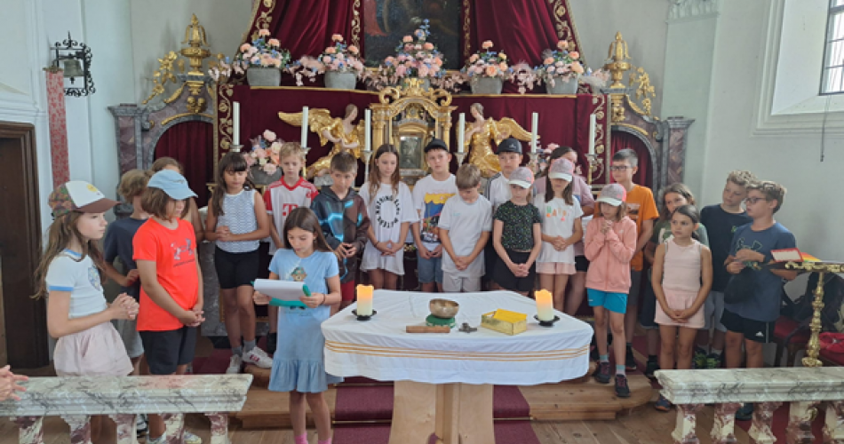 Gemeinsame Abschlusswallfahrt der vierten Klassen