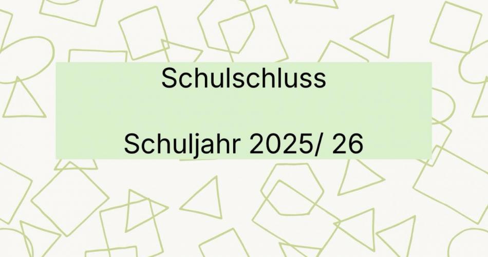 Schulschluss